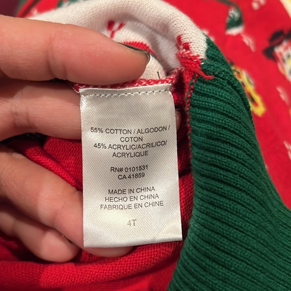 DISNEY•PIXAR•TOY STORY KID CHRISTMAS SWEATER 4T - Picture 5 of 5